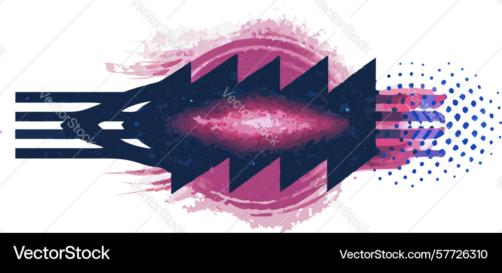Abstract dynamic lines and sharp geometric shapes Vector Image