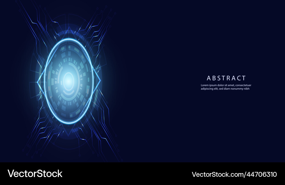 Abstrakte kreisblaue Schnittstelle futuristisch Abstrakte kreisblaue Schnittstelle futuristisch vektorbild