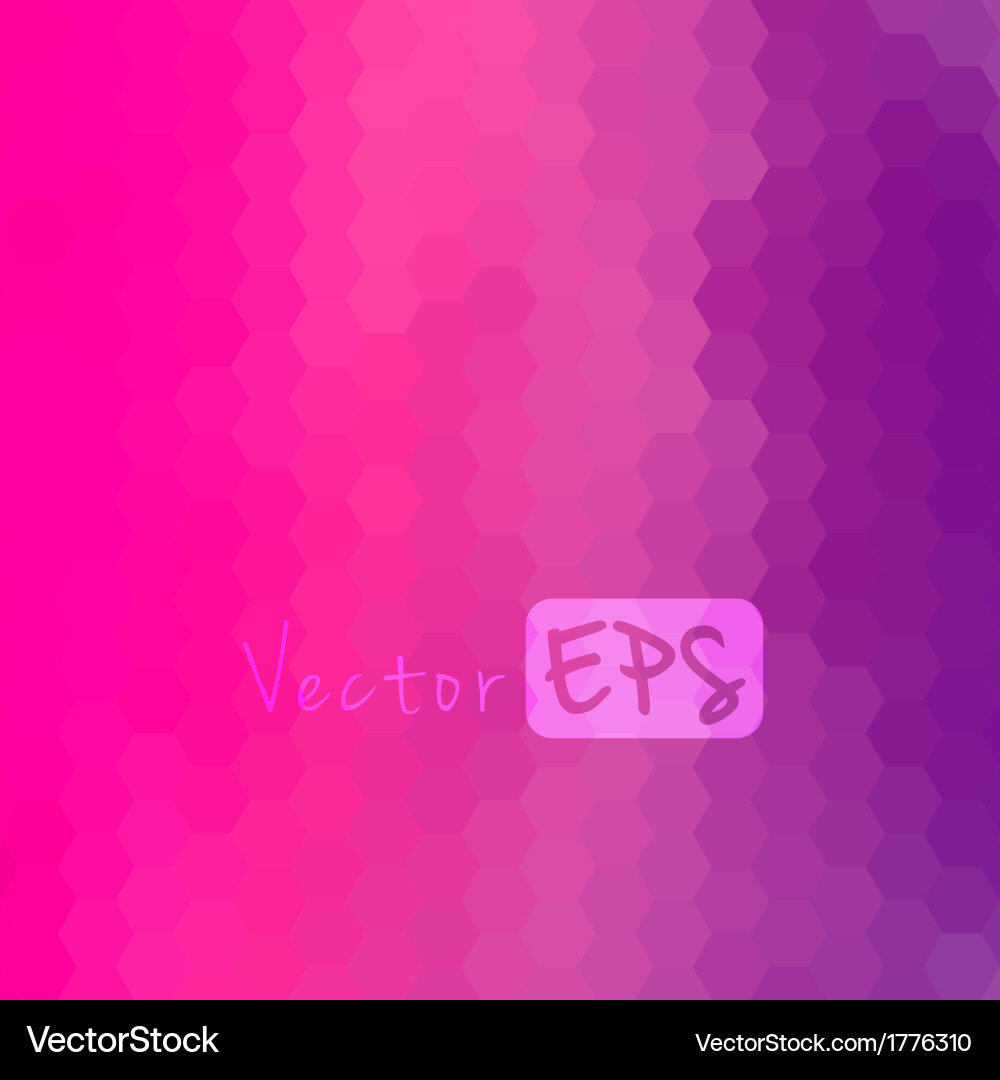Digital hexagon pixel mosaic background vector image
