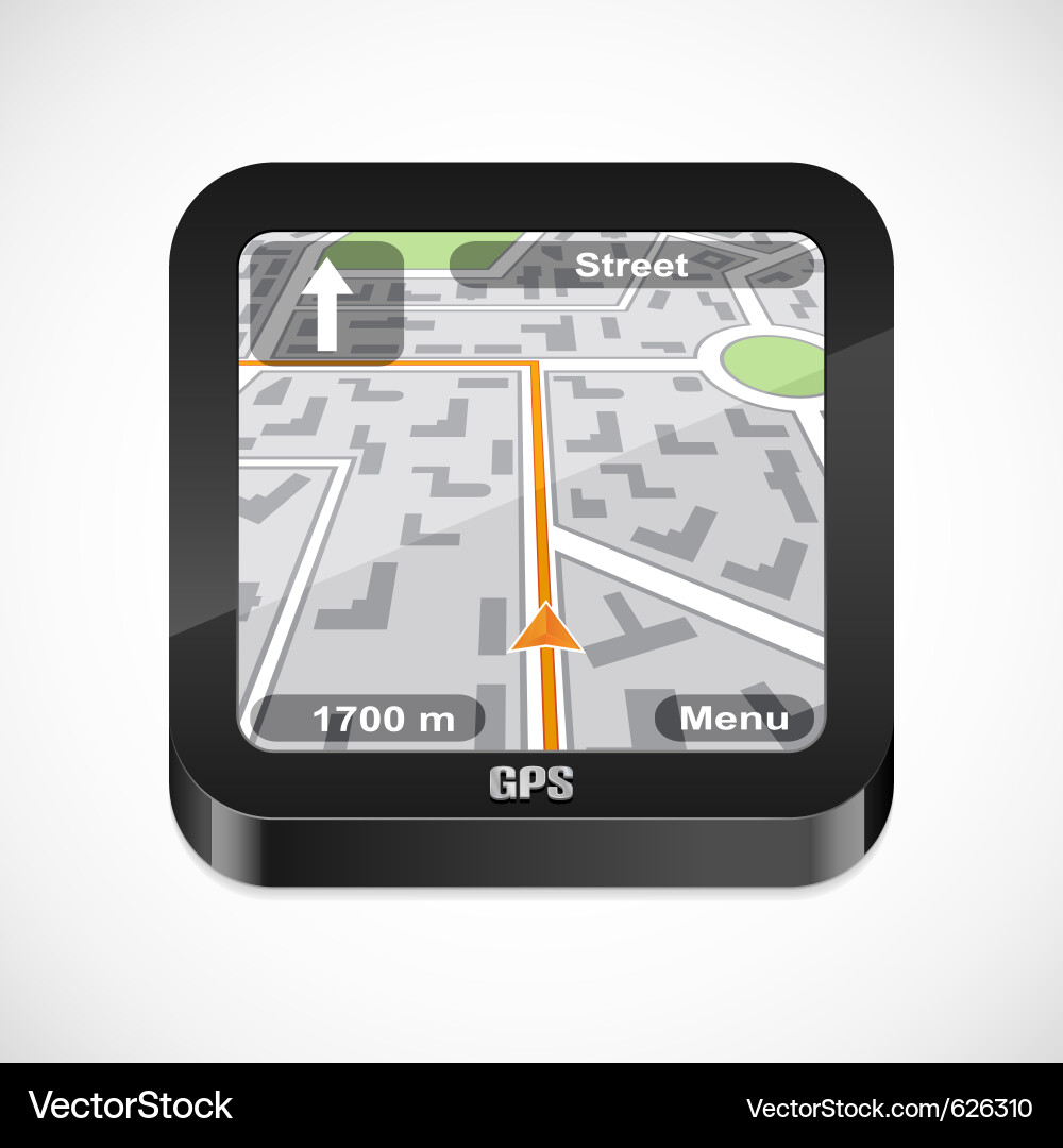 GPS Navigation Icon vector image