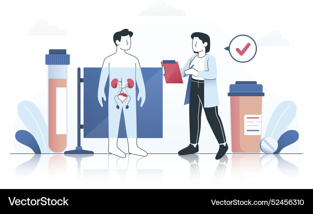 Gradient urology Vector Image