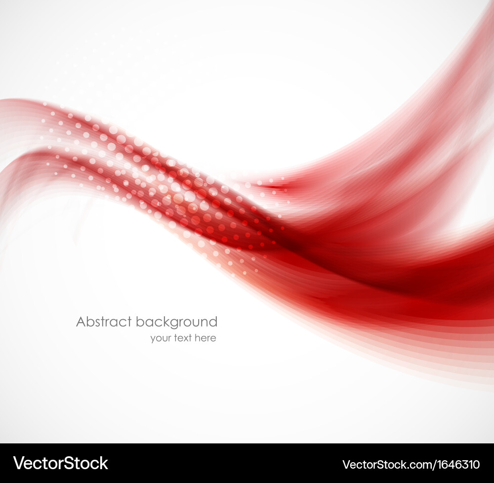 Red Swirl Abstract Background vector image