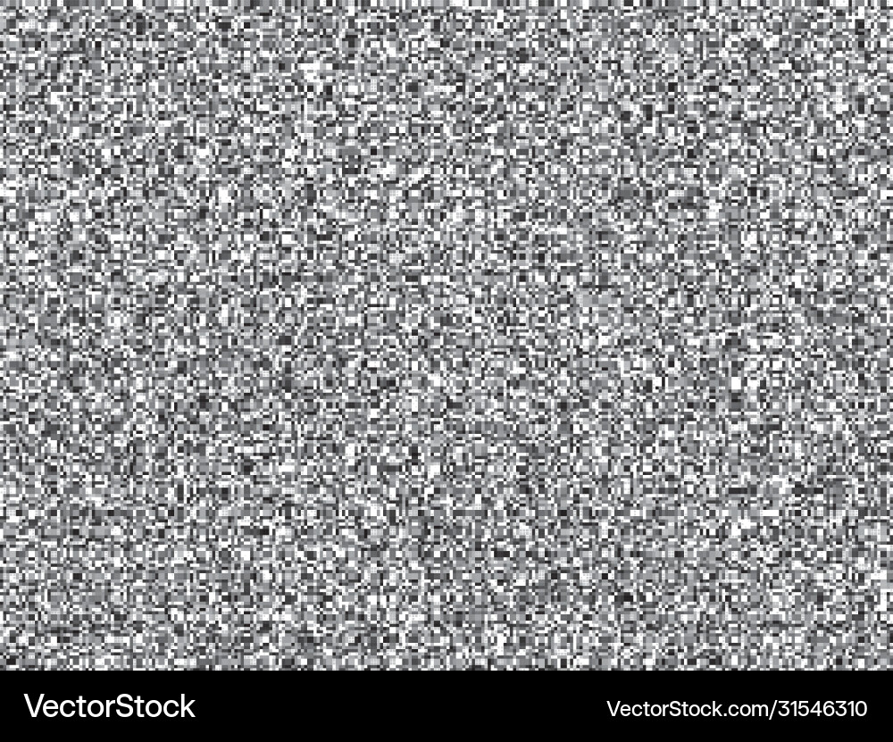 Static Noise Texture - White Screen Interference Vector Image