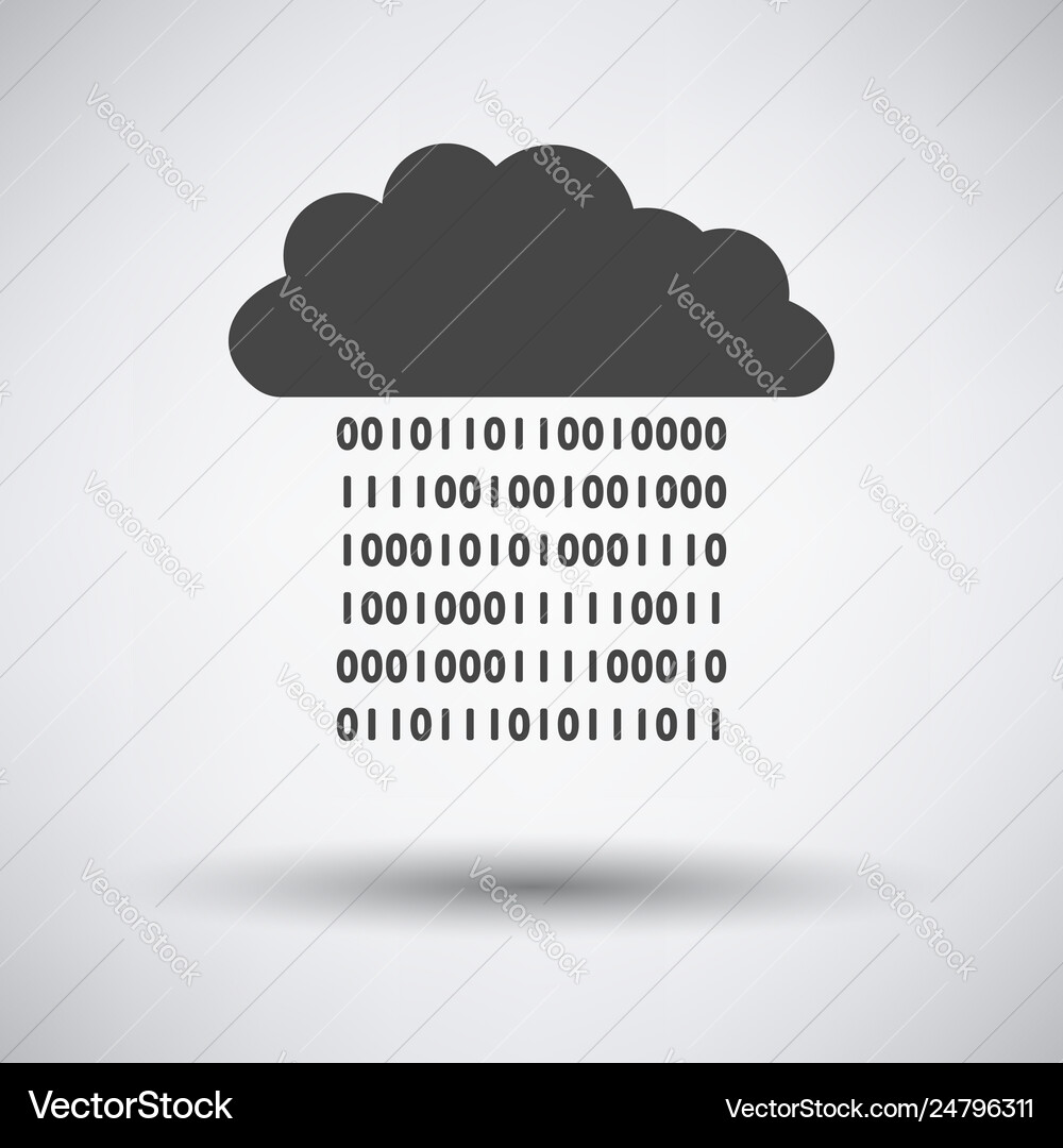 Cloud data stream icon Vector Image