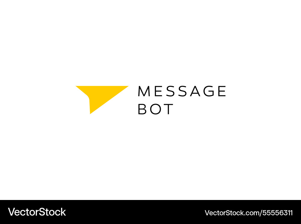 Message bot Message bot vector image