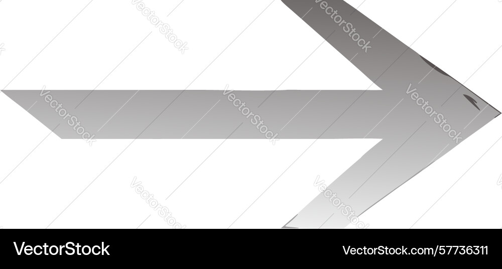 Soft gradient forward arrow for seamless flow vector image