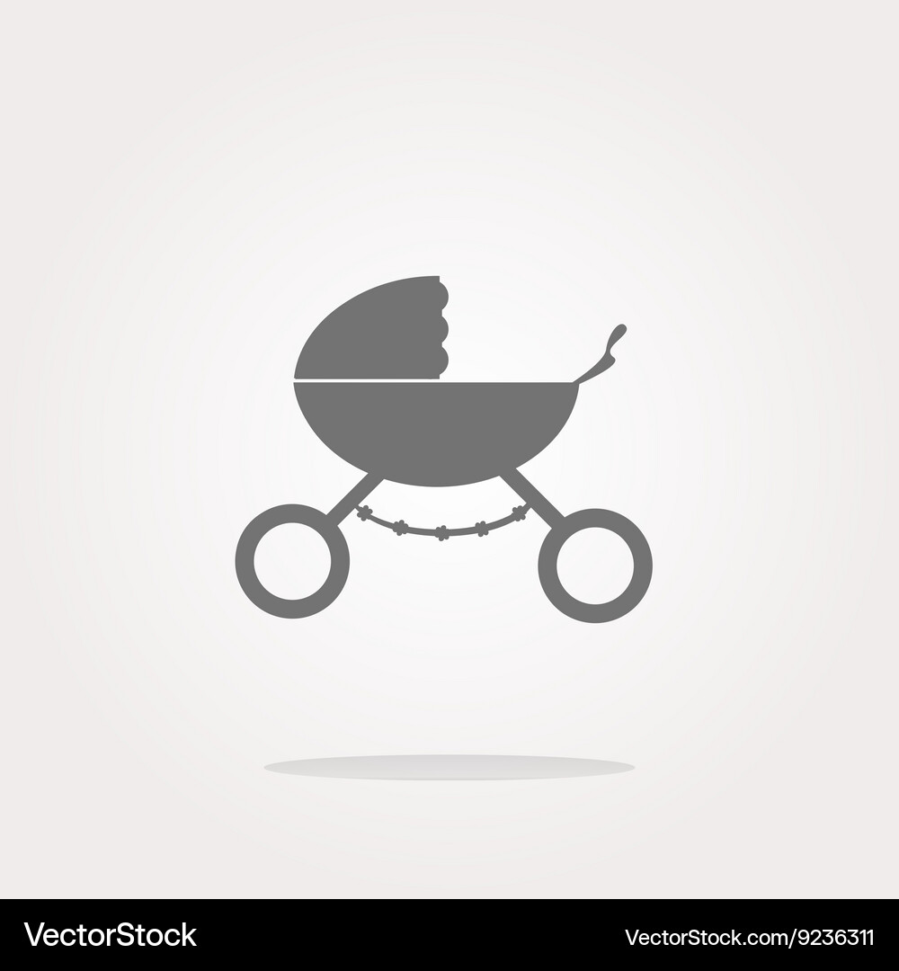 Stroller icon in mode web Vector Image
