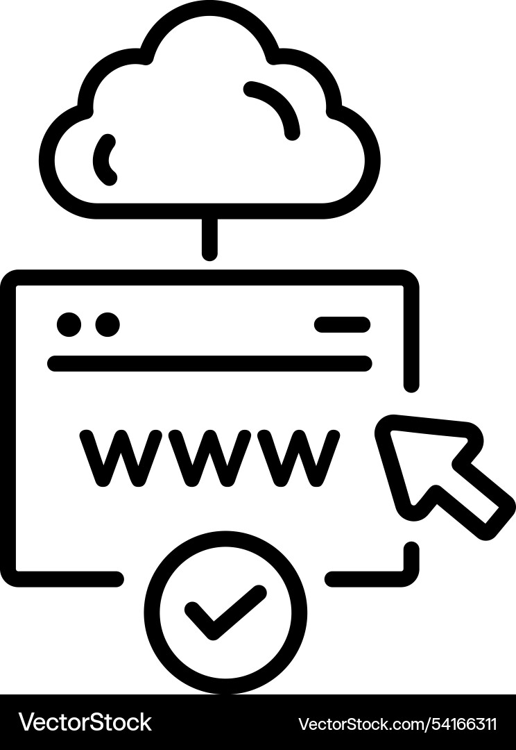 Web domain Vector Image