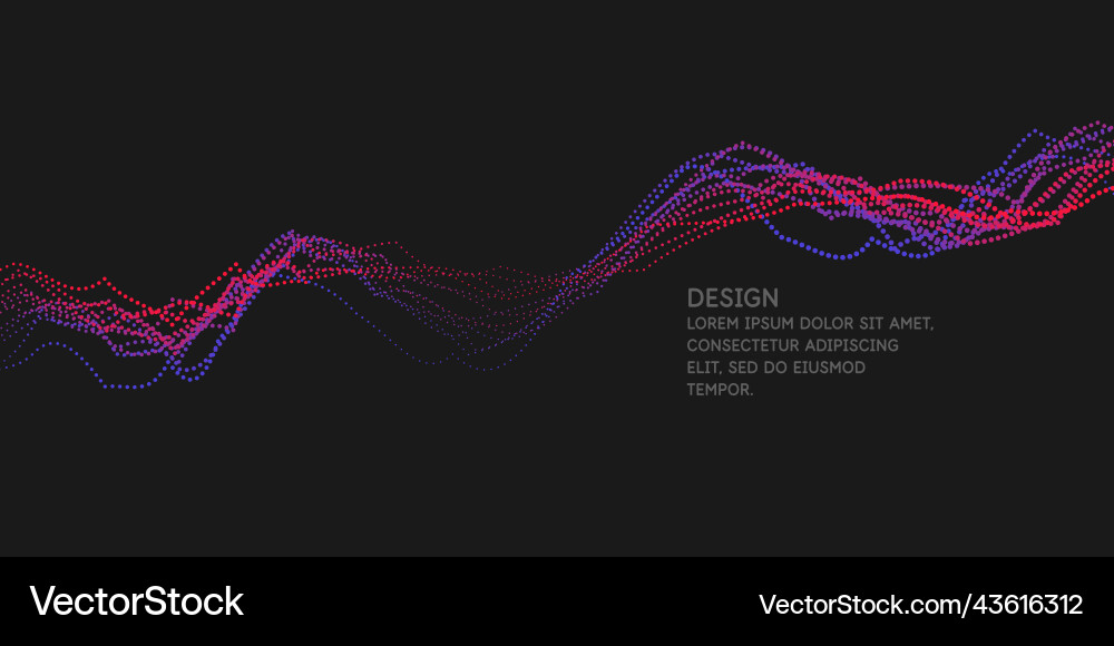 Abstract Dynamic Waves Background vector image
