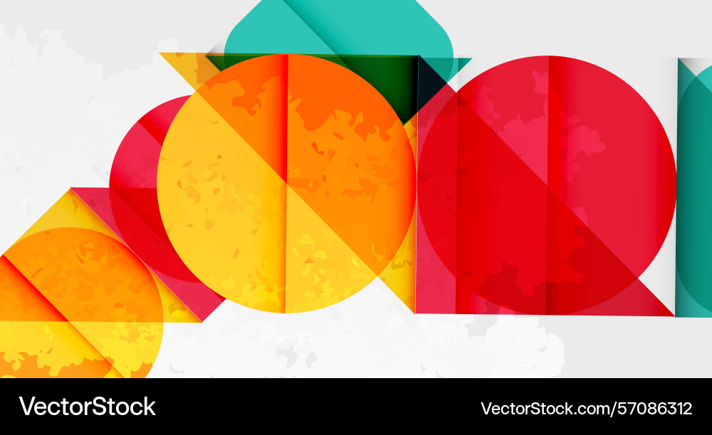 Abstract geometric shapes overlap creating Abstract geometric shapes overlap creating vector image