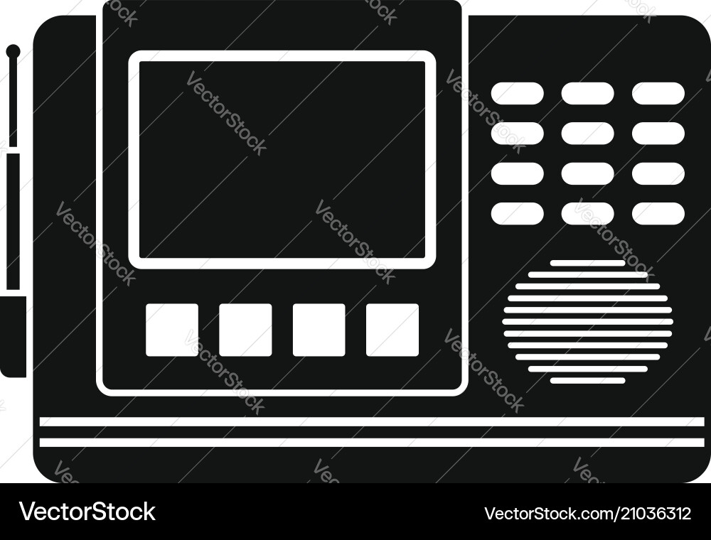 House intercom icon simple style vector image