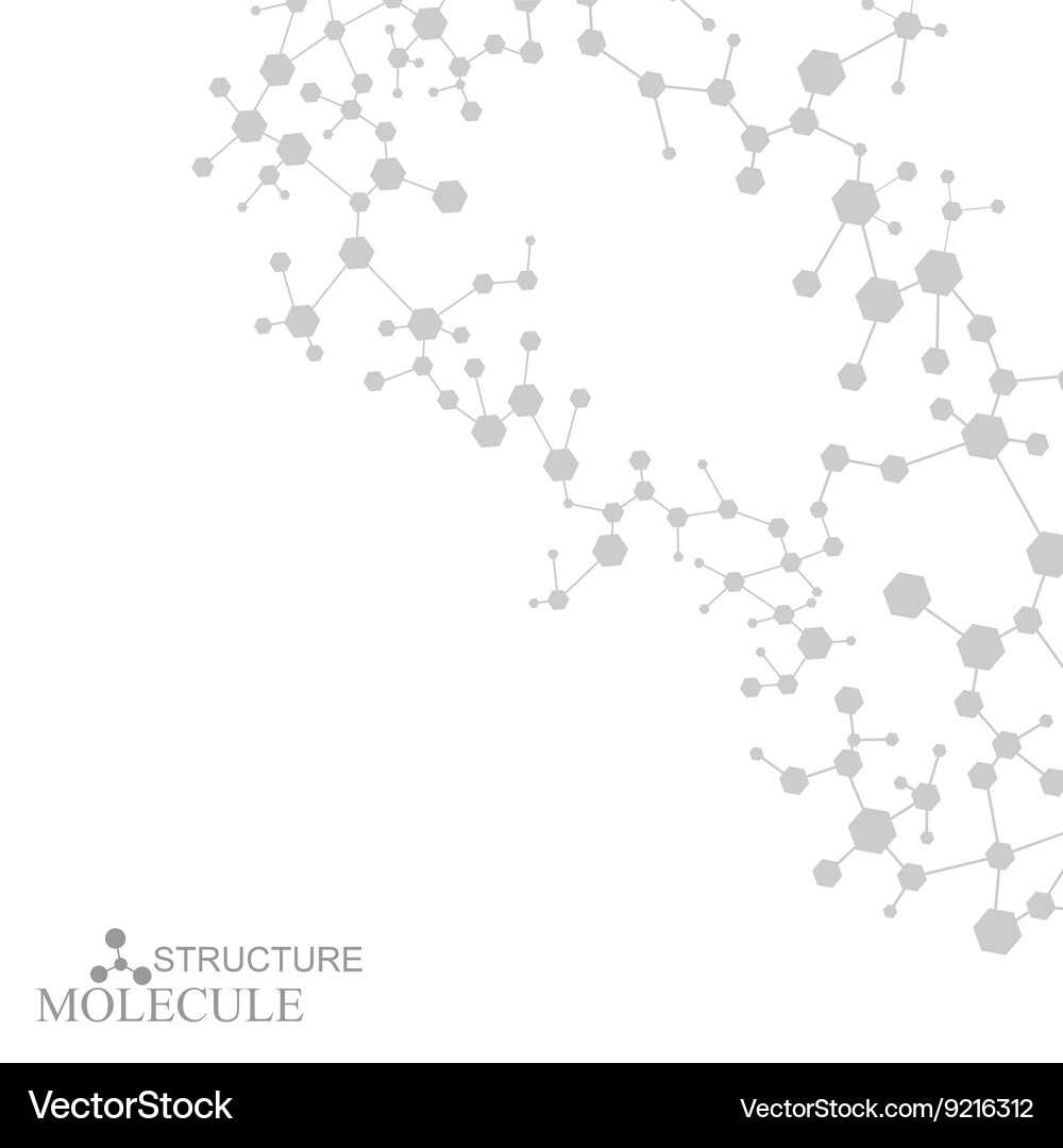 Molecule and communication with connected dots Vector Image