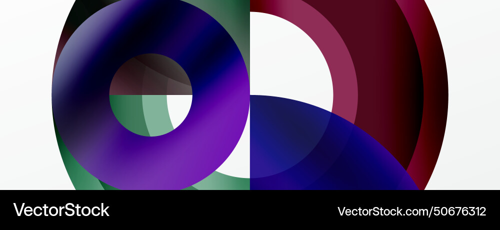 Round elements and circles geometric minimal Round elements and circles geometric minimal vector image
