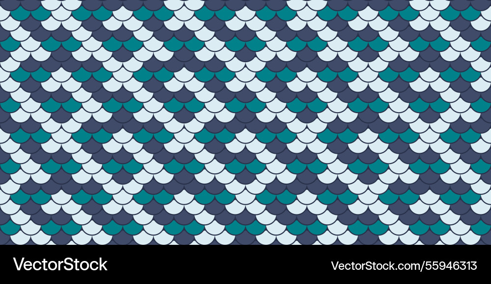 Abstract seamless pattern with overlapping teal Abstract seamless pattern with overlapping teal Vector Image