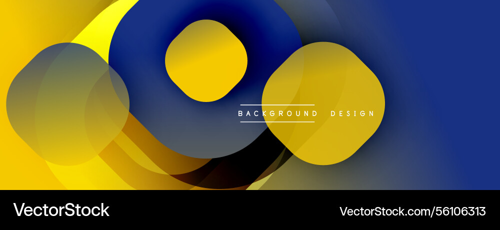 Circular abstract design with overlapping Circular abstract design with overlapping Vector Image