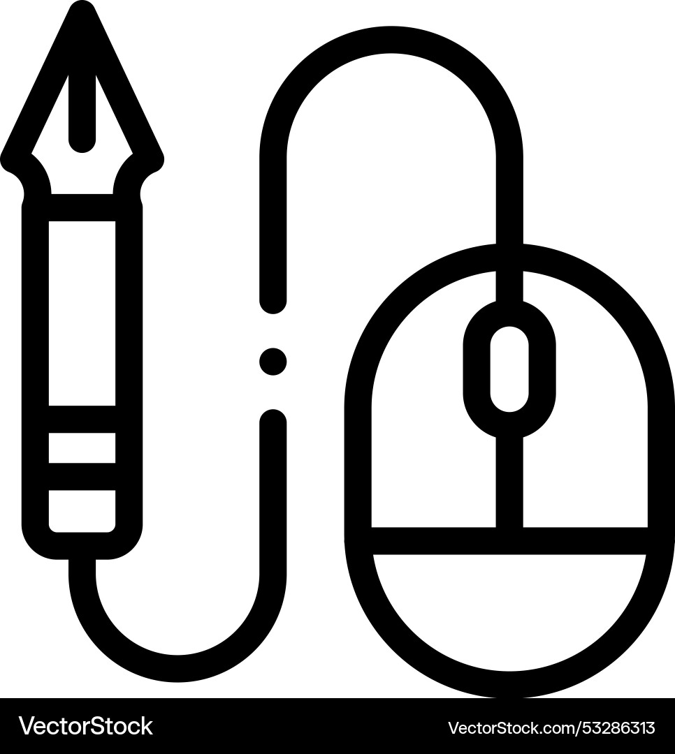 Editing icon thin linear style design isolated Editing icon thin linear style design isolated vector image
