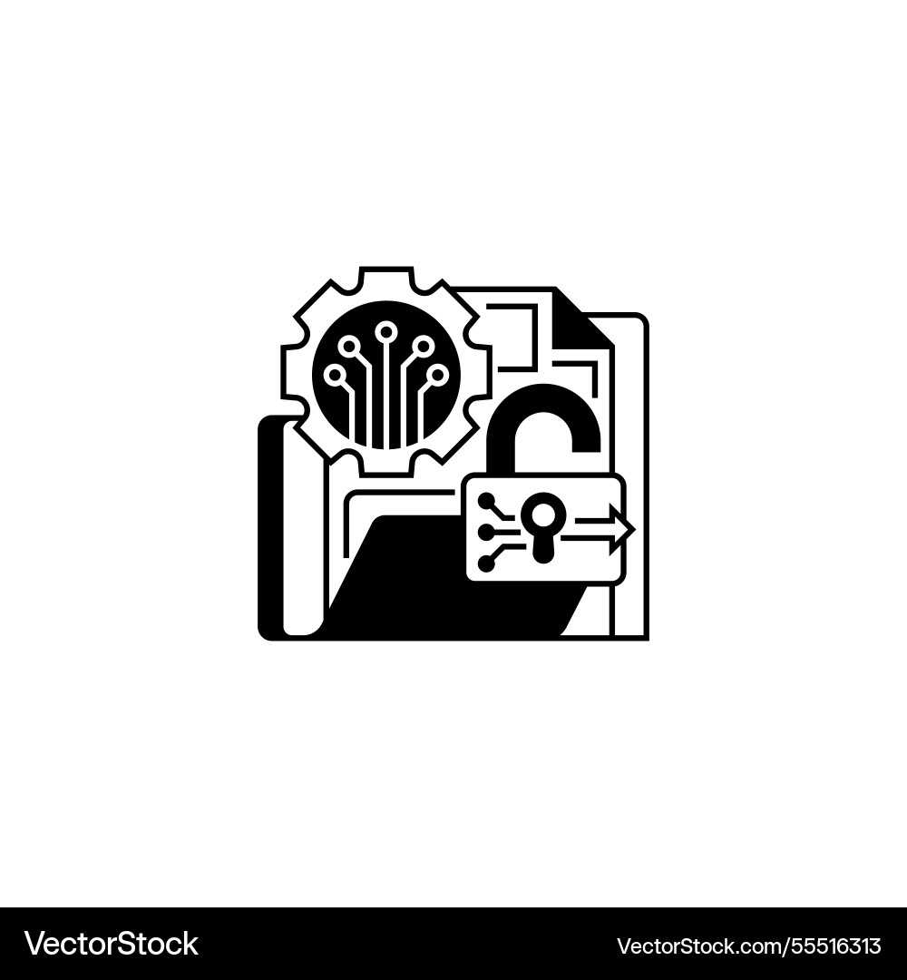 Entschlüsselung Schlüsselzeile Symbol linear Stil Zeichen Entschlüsselung Schlüsselzeile Symbol linear Stil Zeichen vektorbild