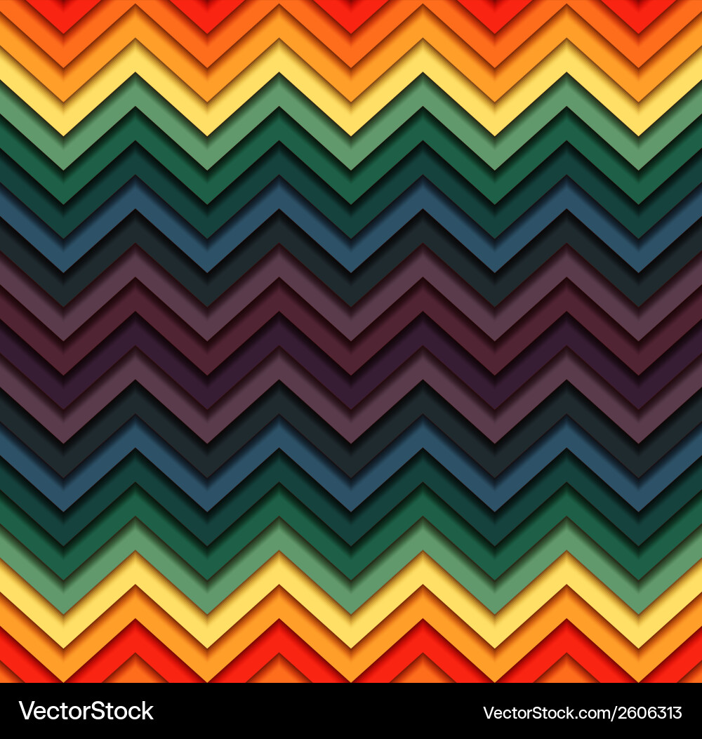 Geometric zigzag seamless pattern vector image