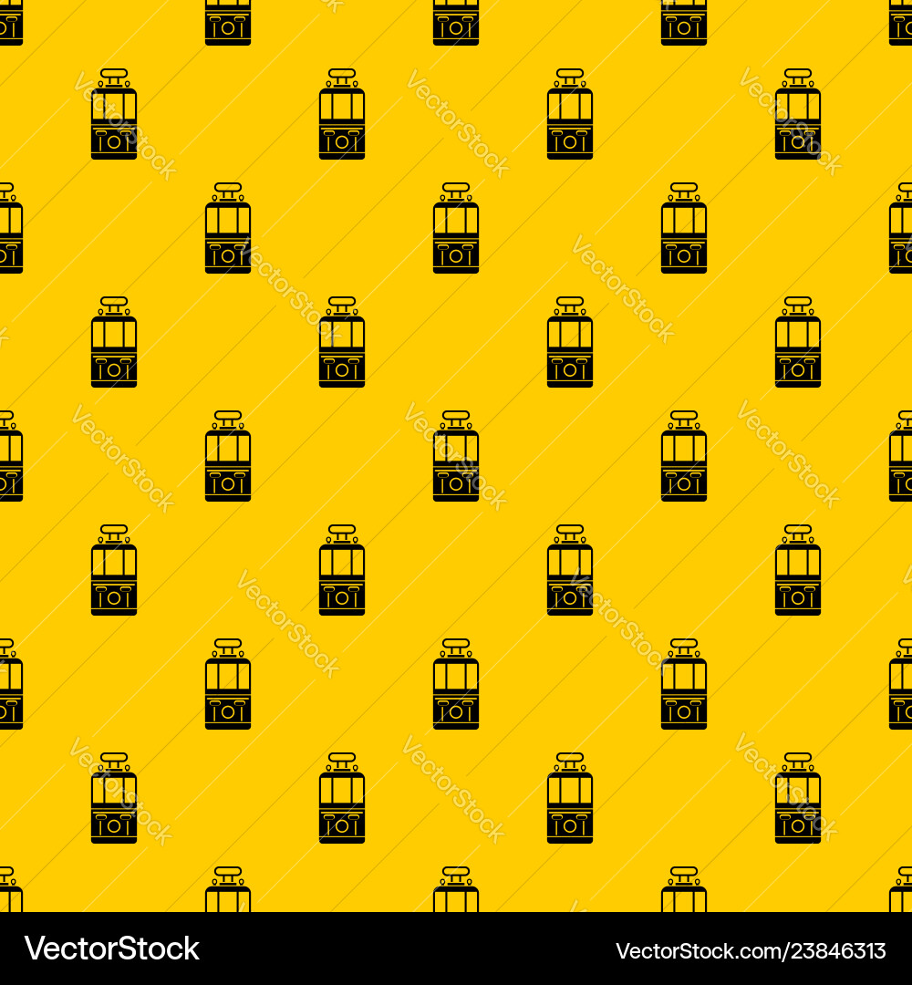 Tram front view pattern Tram front view pattern Vector Image