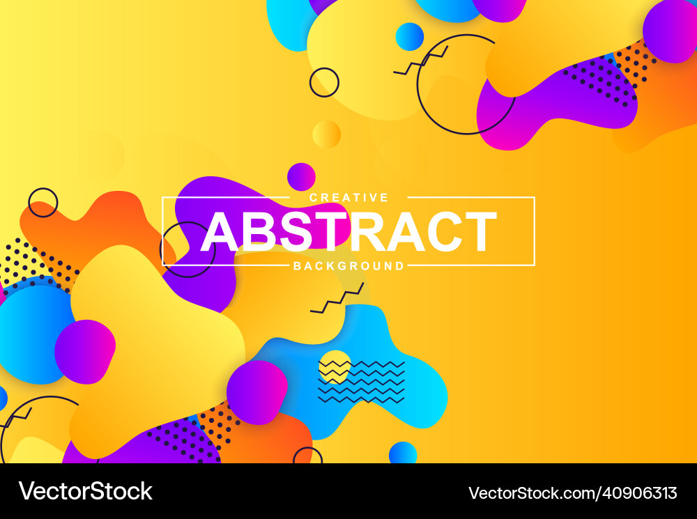 Unique design with dynamic liquid shapes Unique design with dynamic liquid shapes vector image