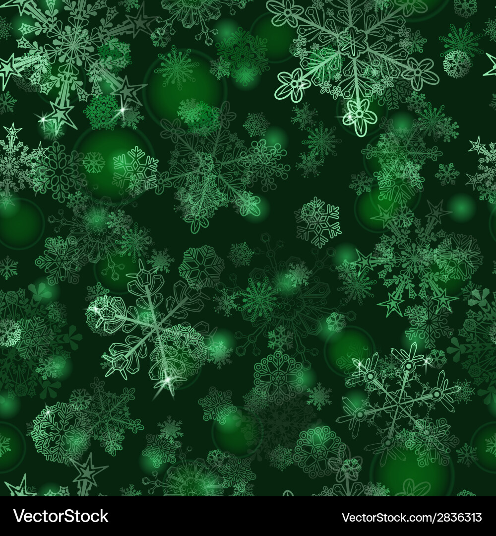 Winter Snowflake Pattern Vector Image