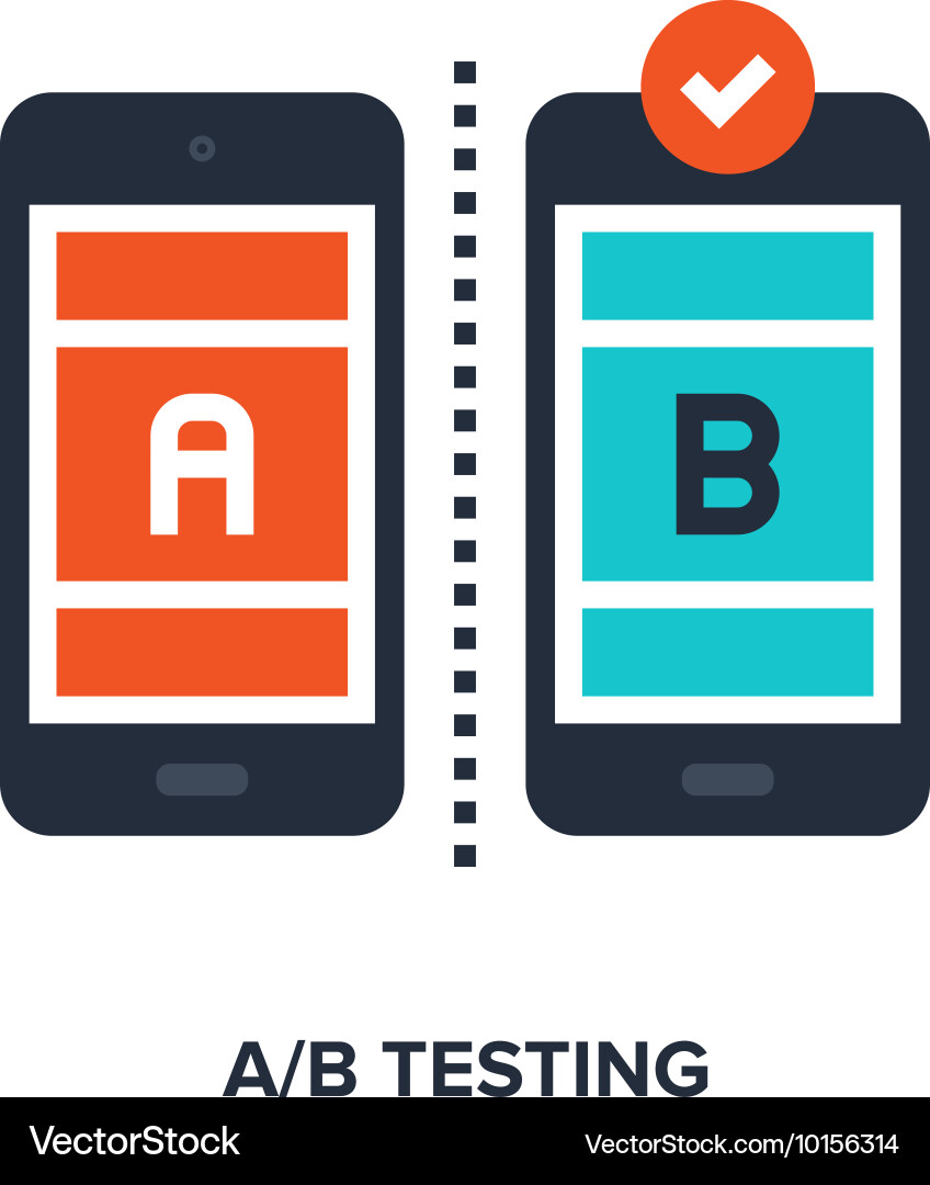 A/B Testing Concept vector image