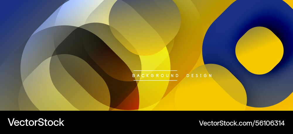 Circular abstract design with overlapping Circular abstract design with overlapping vector image
