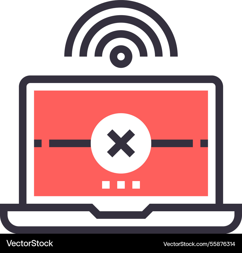 Connection error Connection error vector image
