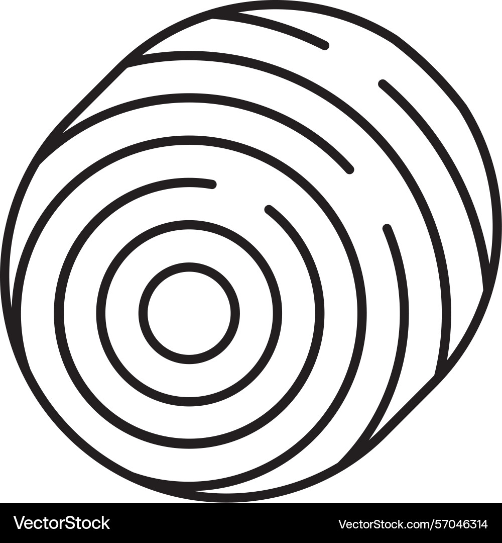 Fingerprint line icon design Vector Image