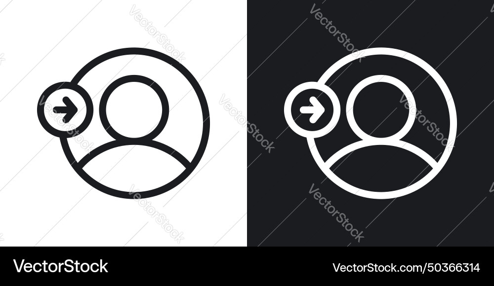 Login icon set account member access symbol Vector Image