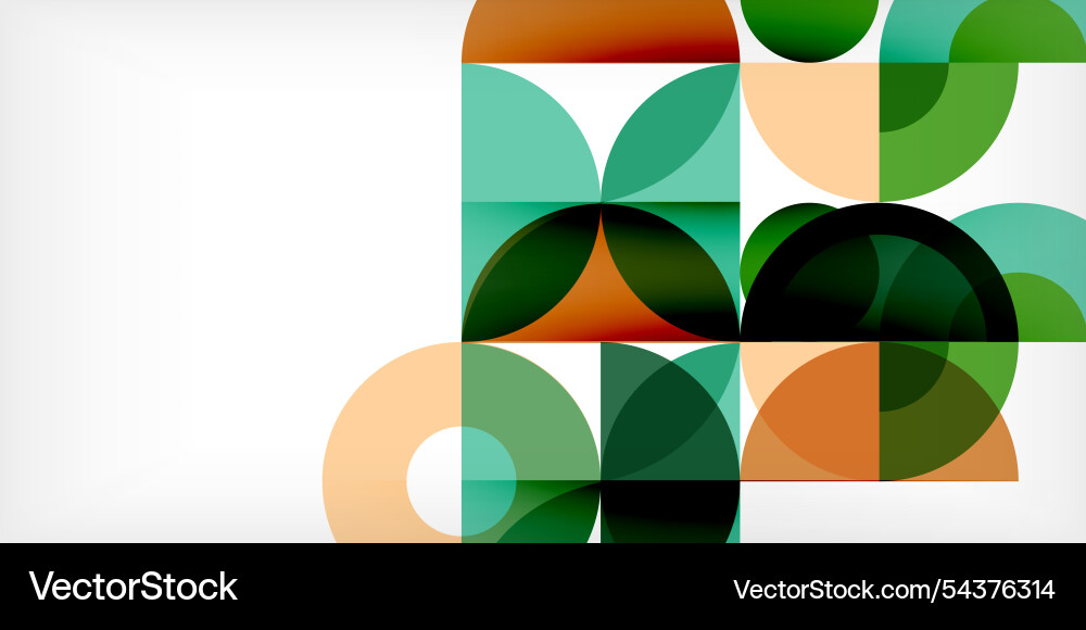 Minimal geometric abstract background circle Vector Image