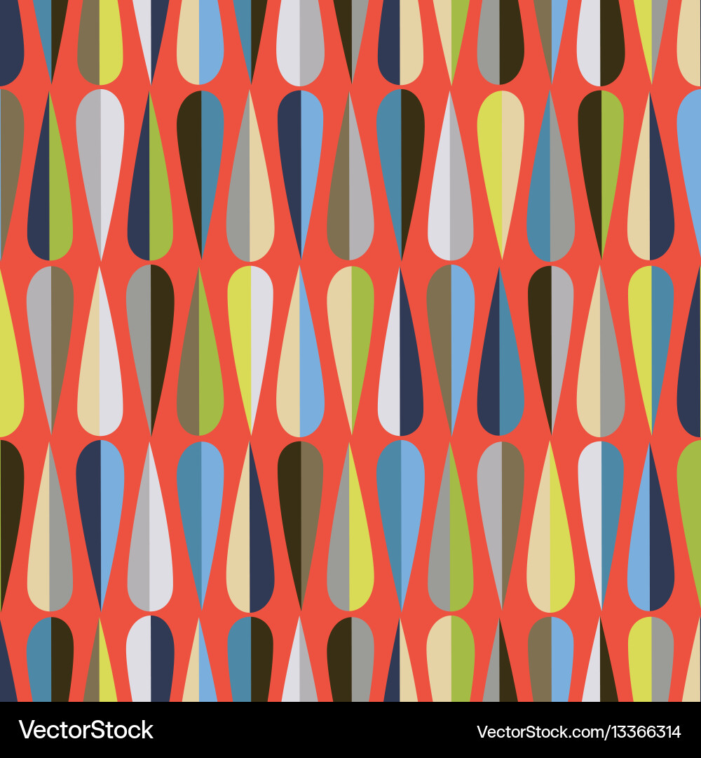Retro Drop Pattern vector image
