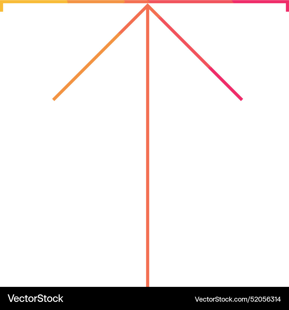 Upload outline icon symbol image Vector Image