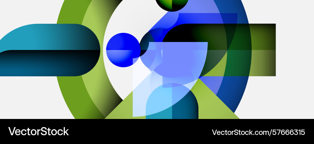 Abstract composition features overlapping shapes Abstract composition features overlapping shapes Vector Image