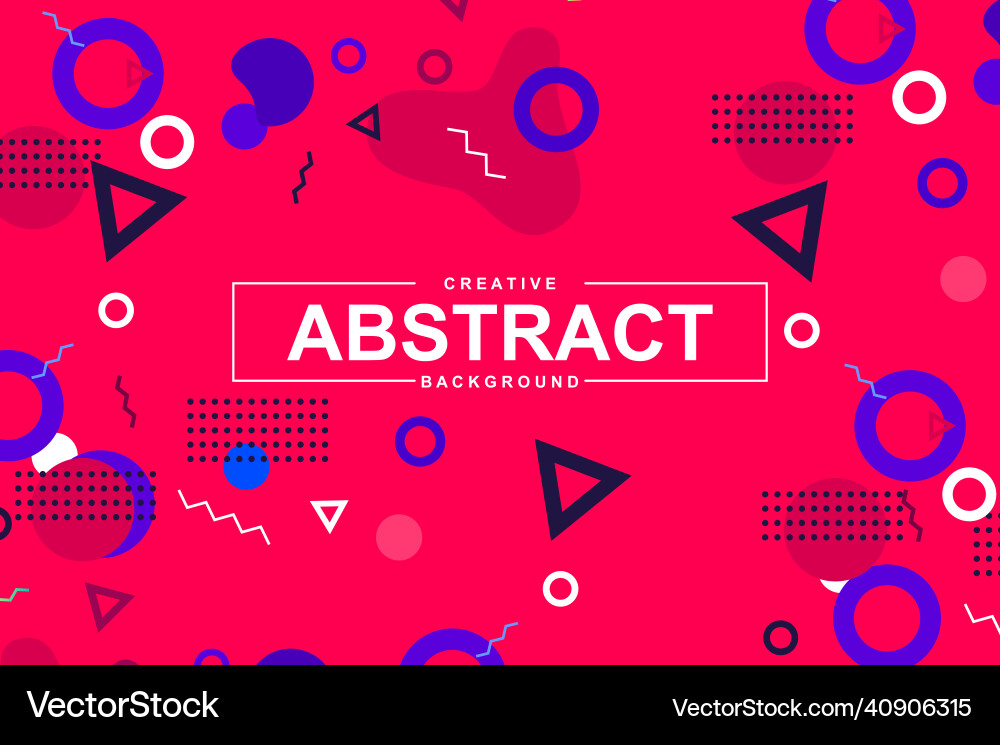 Abstract design with geometric shapes in memphis Abstract design with geometric shapes in memphis vector image