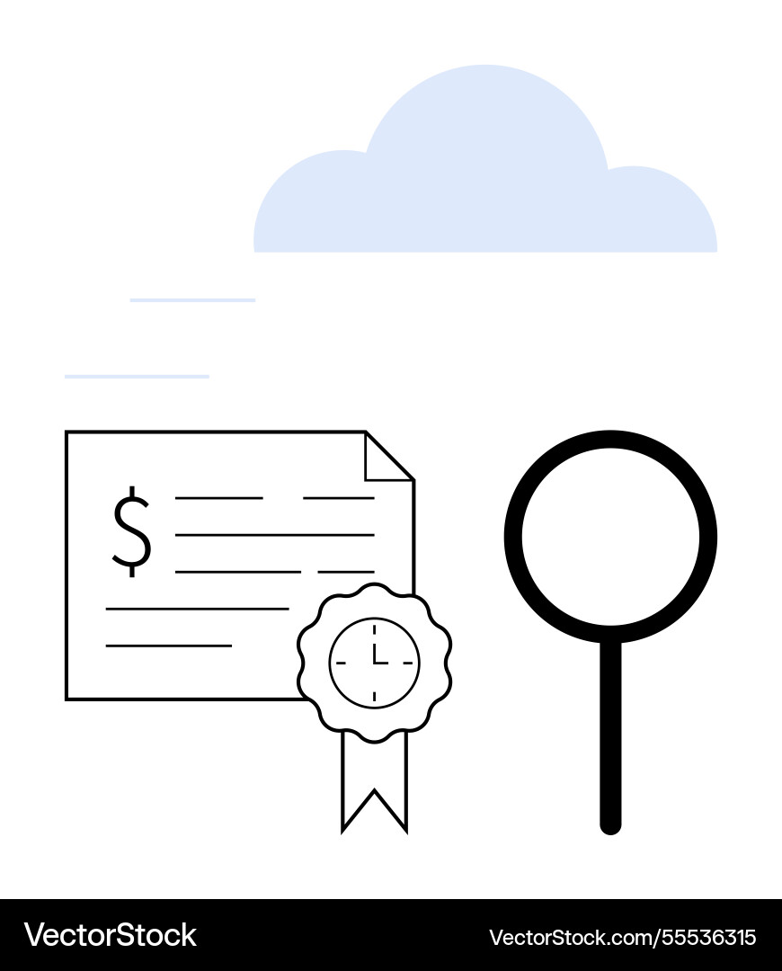 Online certification and document verification Online certification and document verification vector image