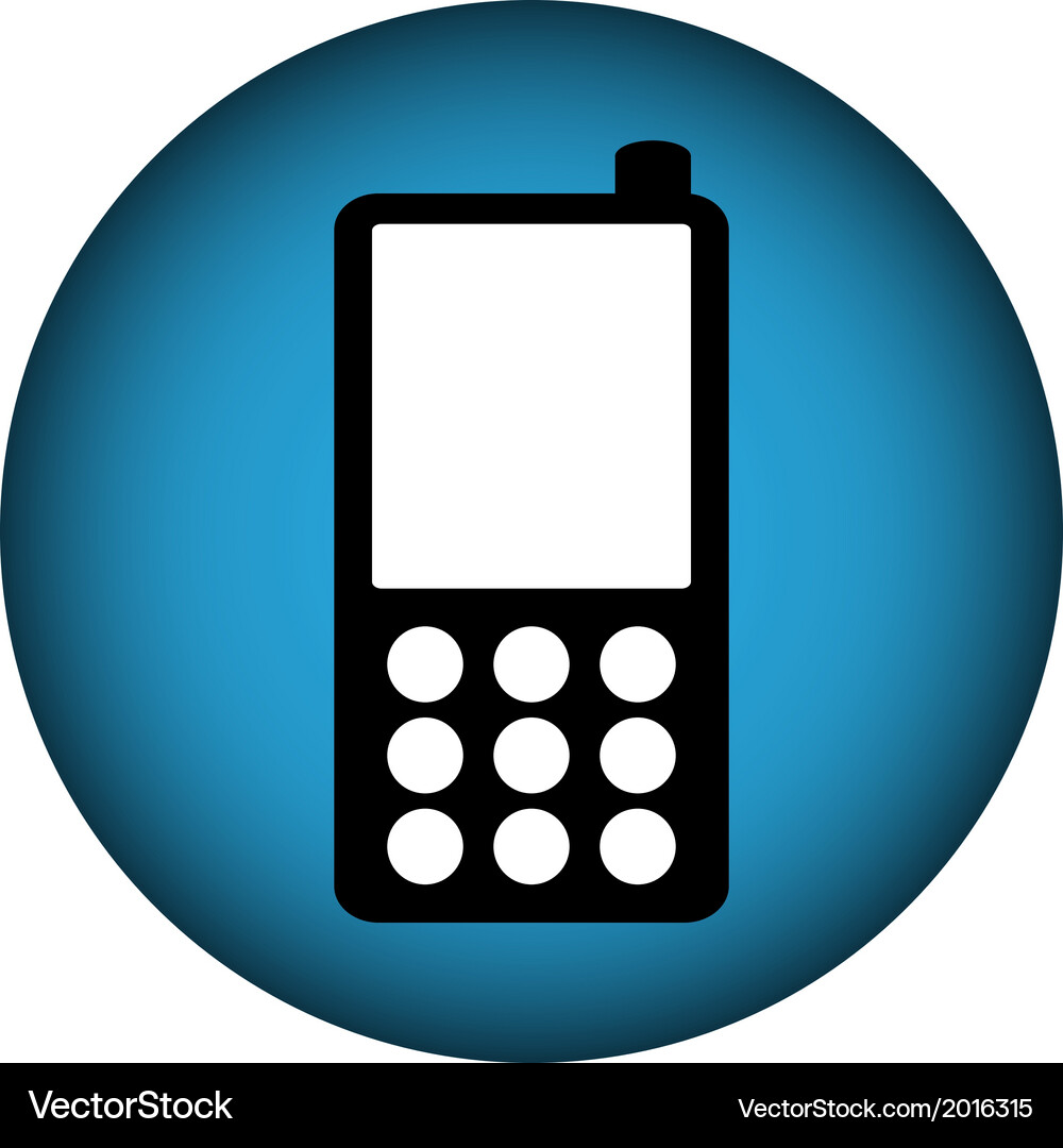 Phone button Vector Image