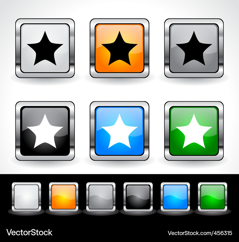 Web design buttons Vector Image