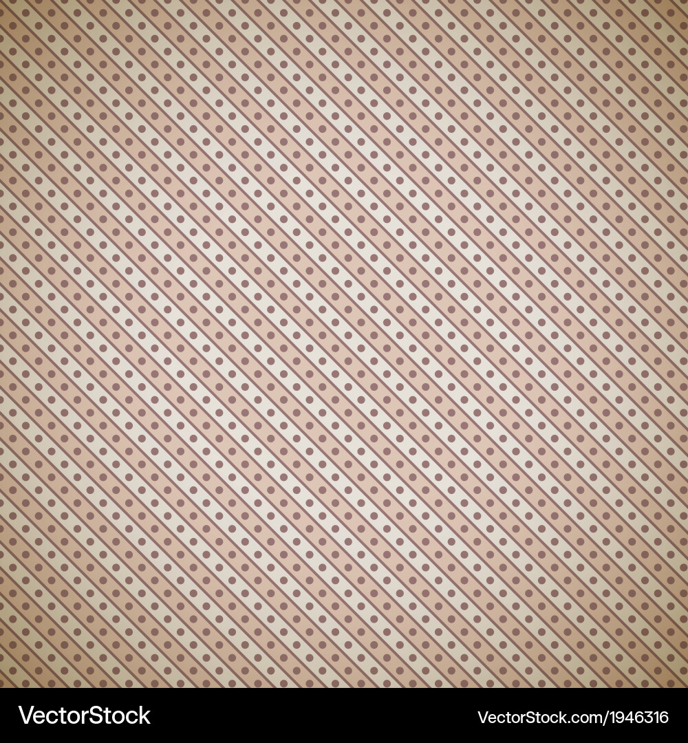 Retro Dot & Stripe Pattern vector image