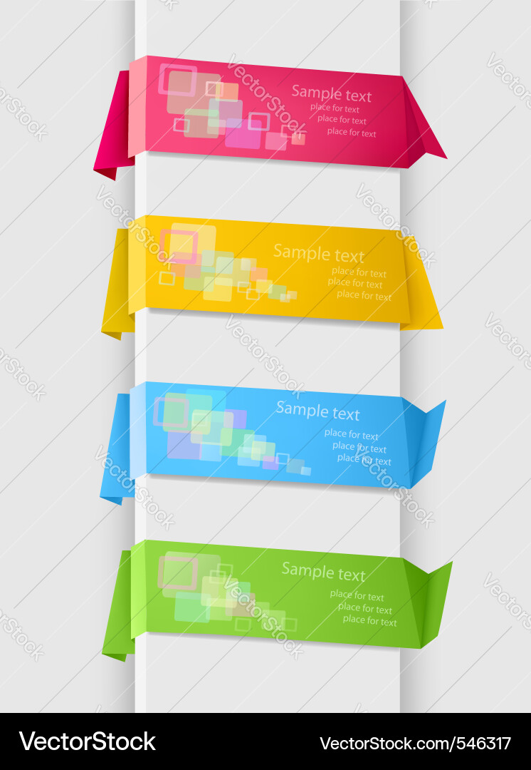 Abstract origami speech Vector Image