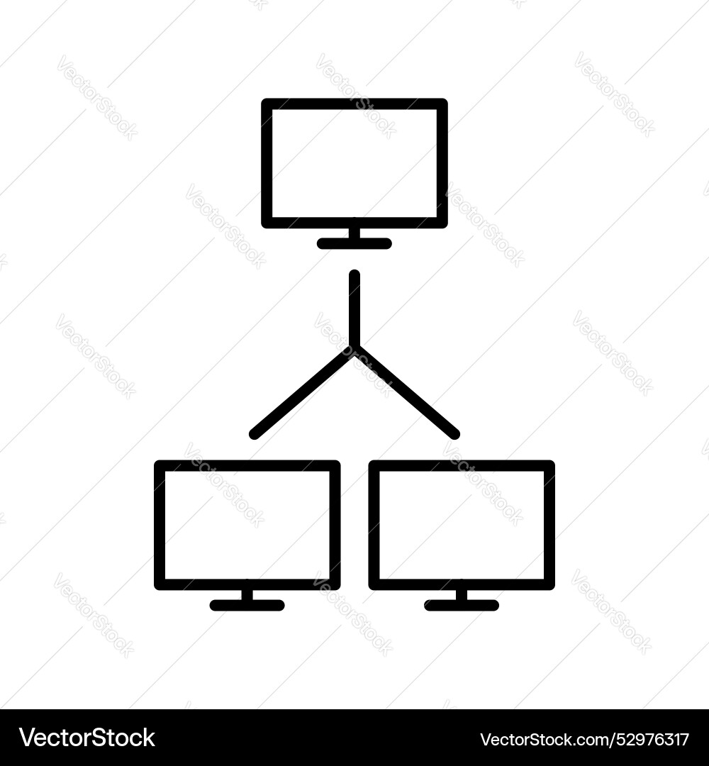 Computer network icon Vector Image