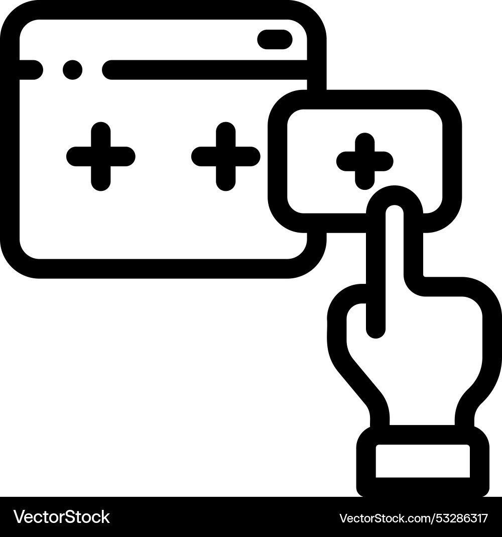 Edition icon thin linear style design isolated Vector Image