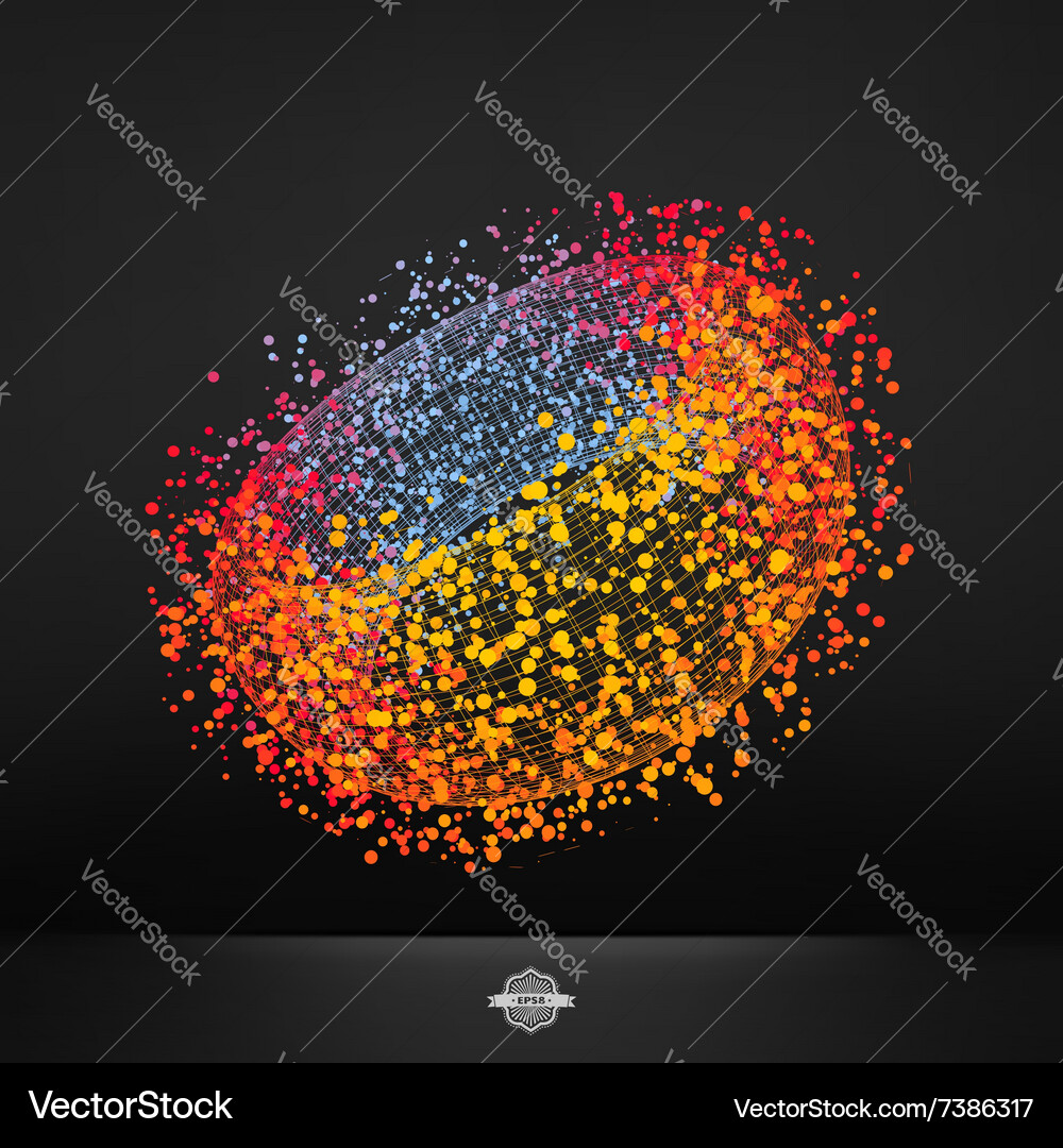 Fractured Network Connection Vector Image