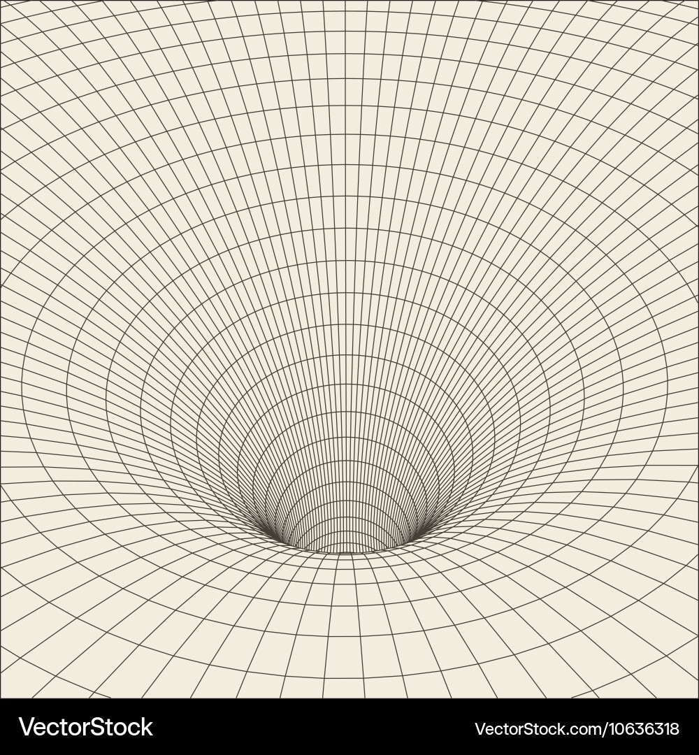 Abstract 3d illuminated distorted mesh sphere vector image