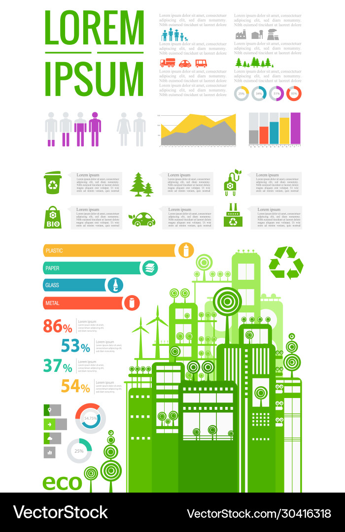 Abstract cityscapes infographics town city Abstract cityscapes infographics town city vector image