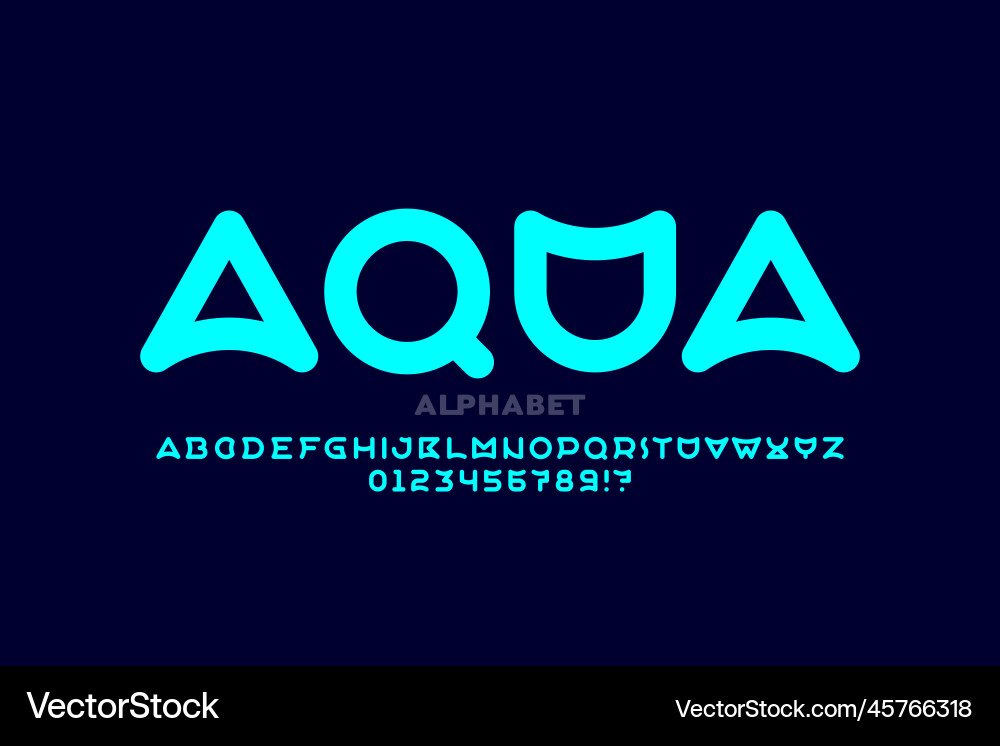 Linked Alphabet Font Style vector image