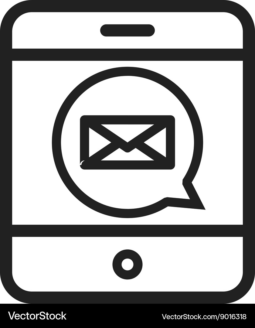 Text message i Vector Image