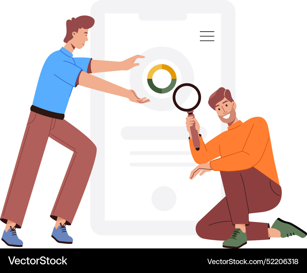 Webcharacter based flat of team conne Vector Image