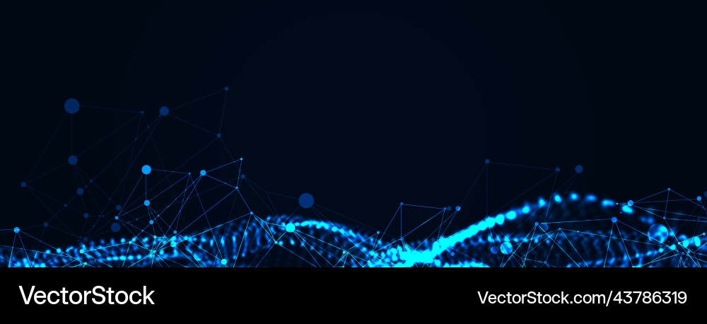 Abstract background particles dynamic flow Abstract background particles dynamic flow Vector Image