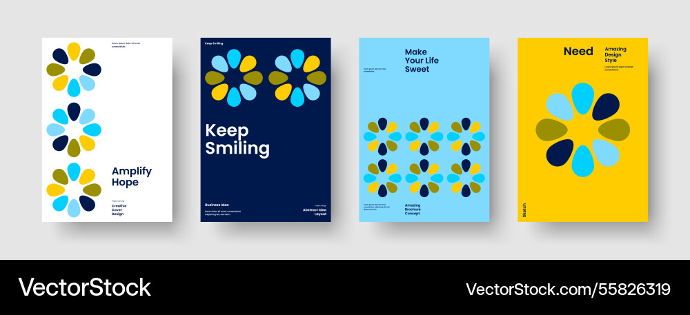 Abstract book cover template isolated flyer Abstract book cover template isolated flyer vector image